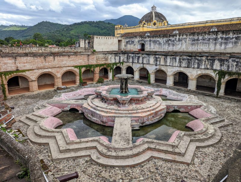 The interior fountain in the Covent of La Merced.