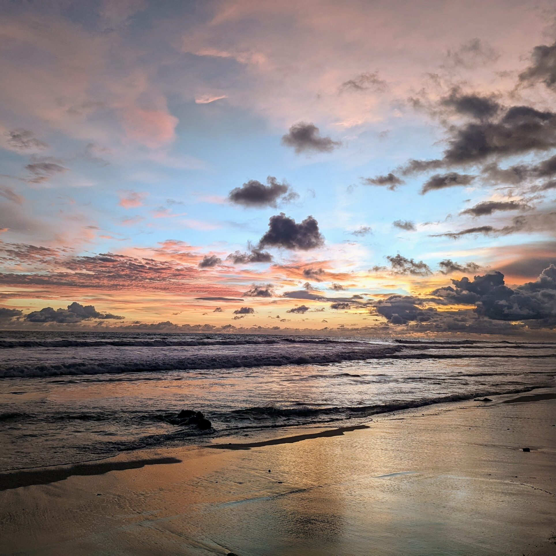 Sunset on Santa Teresa Beach